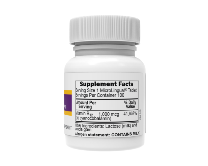 NO SHOT</span> B-12 1,000 mcg (as Cyanocobalamin) - Image 4