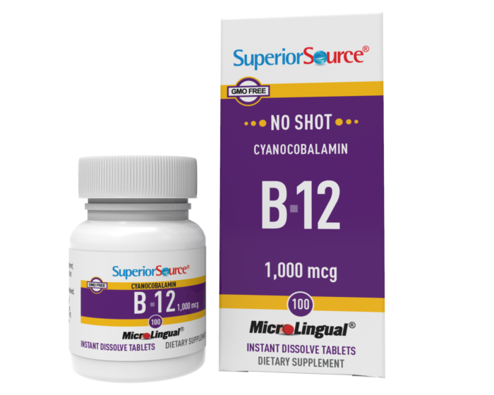 NO SHOT</span> B-12 1,000 mcg (as Cyanocobalamin)