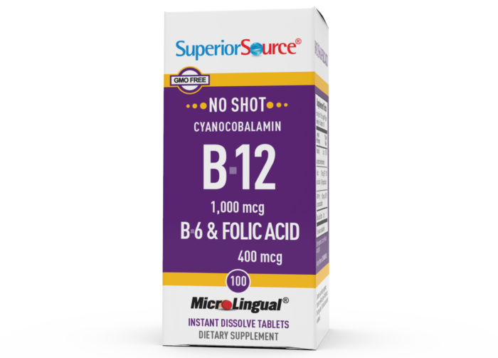 NO SHOT B-12 1,000 mcg (as Cyanocobalamin) B-6 / Folic Acid 400 mcg - Image 3