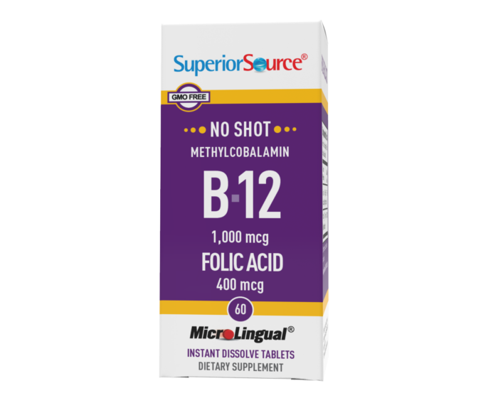 NO SHOT Methylcobalamin B-12 1,000 mcg/ Folic Acid 400 mcg - Image 3