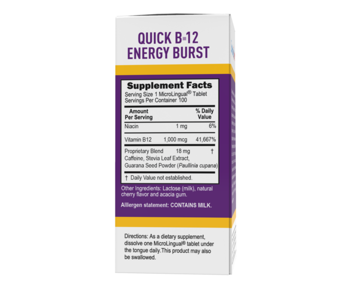 NO SHOT Quick Energy Burst B-12 1,000 mcg - Image 2