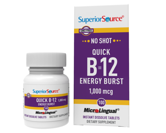 NO SHOT Quick Energy Burst B-12 1,000 mcg