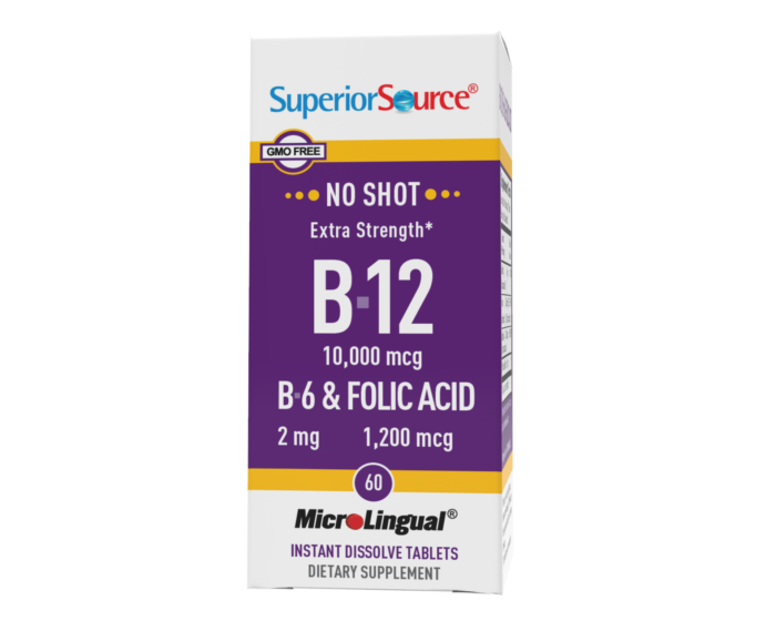 NO SHOT B-12 10,000 mcg / B-6 / Folic Acid 1,200 mcg - Image 3