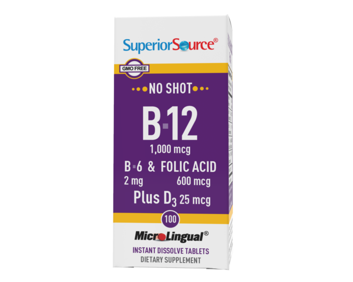 NO SHOT B-12 1,000 mcg / B-6 Folic Acid 1,200 mcg D<span class="smalltexttitle ">3</span> 1,000 IU - Image 3