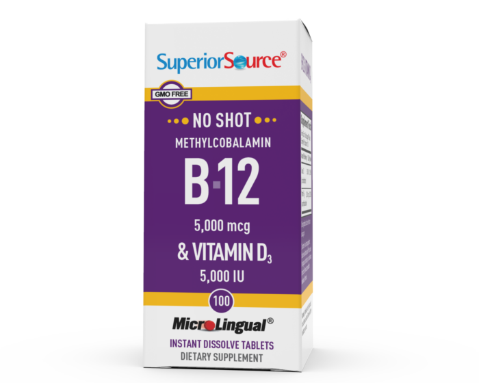 NO SHOT Methylcobalamin B-12 5,000 mcg / D<span class="smalltexttitle">3</span> 5,000 IU - Image 3