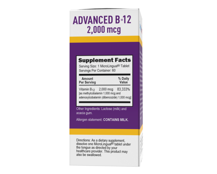 NO SHOT Advanced B-12 2,000 mcg - Image 2