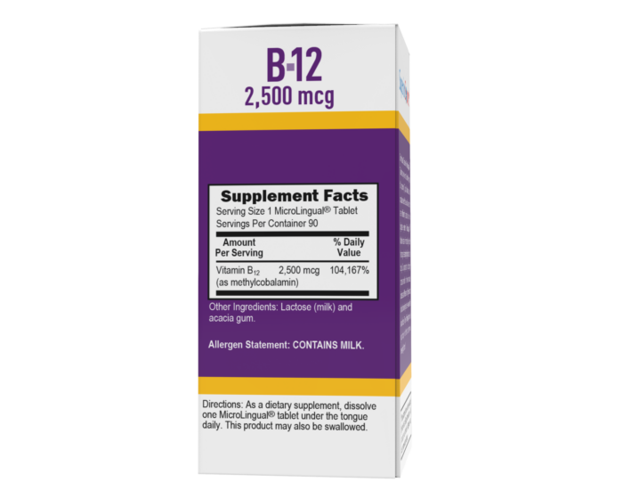 NO SHOT Methylcobalamin B-12 2,500 mcg - Image 2