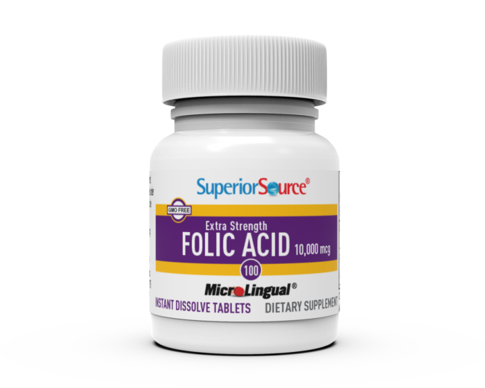 Superior Source Extra Strength Folic Acid 10,000mcg - Image 4