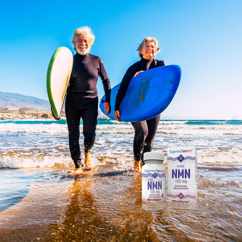 Senior Surfers Surfing