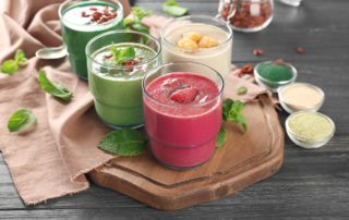 Different flavored smoothies you can make with Superior Source Powders with Zero Chemicals