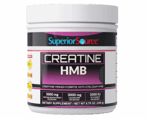 Superior Source Creatine HMB - Creatine Monohydrate for Muscle, Recovery & Exercise Support - Dye-Free